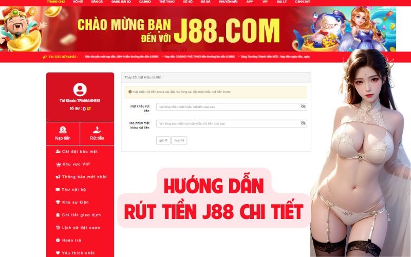 hướng dẫn rút tiền j88